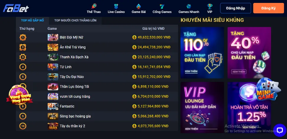 Khuyến mãi nạp lại hàng ngày/tuần tại 777x Casino